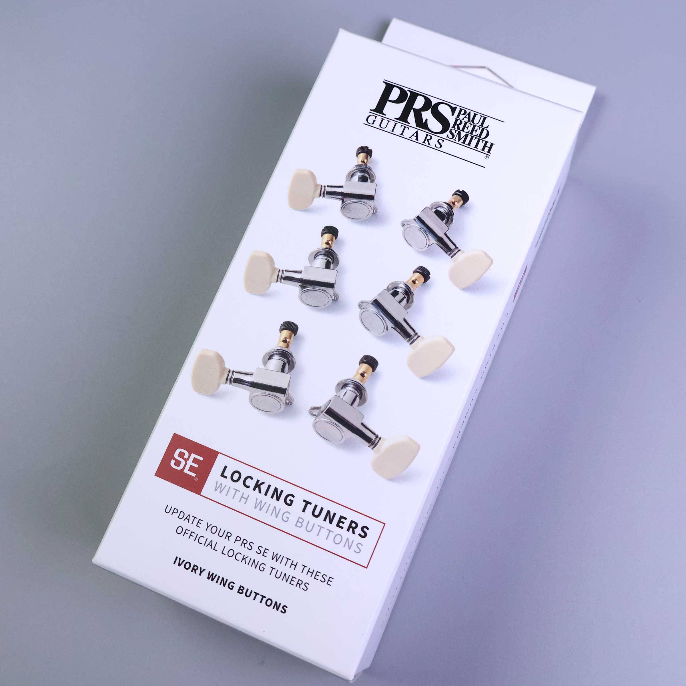 【エントリーで最大10万ポイント当たる】 PRS 117259 SE Locking Tuners with Wing Buttons Ivory ペグ ポールリードスミス(Paul Reed Smith) SE対応ロックペグ 6個セット ウイングペグボタン アイボリー