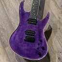 Valenti Guitars Nebula Carved 6st / See through Purple エレキギター ヴァレンティギターズ Made in...
