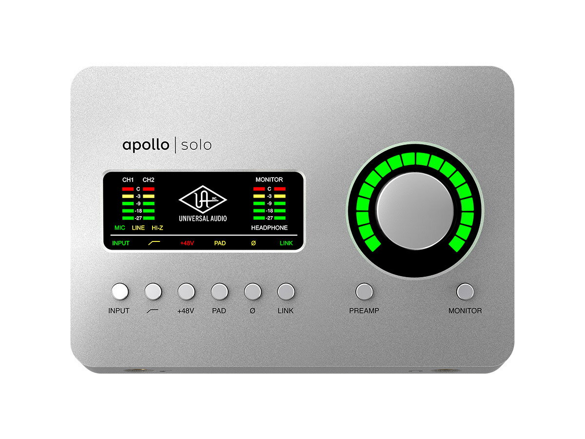 UNIVERSAL AUDIO Apollo Solo Heritage Edition オーディオインターフェイス Thunderbolt3 ユニバーサルオーディオ 【 イオンモール幕張新都心店 】