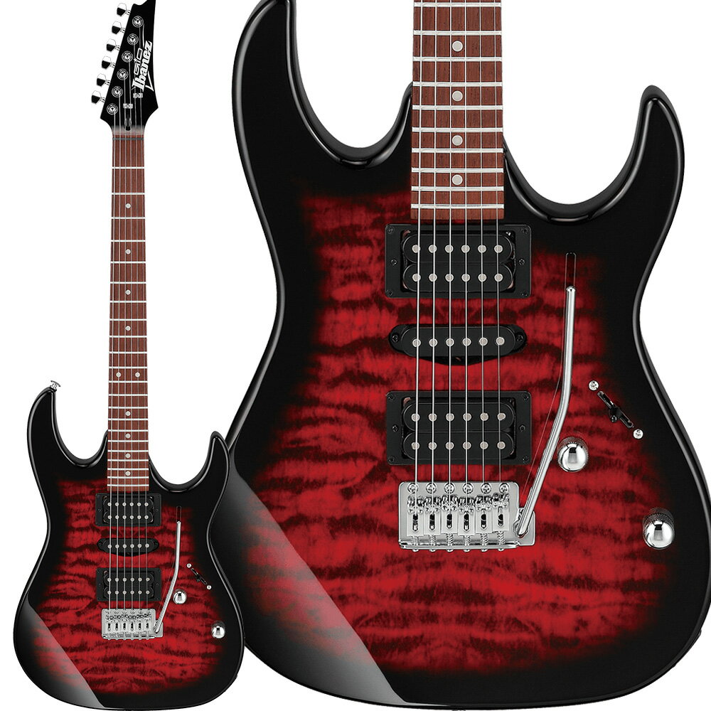 Gio Ibanez GRX70QA TRB (Transparent Red Burst) エレキギター ジオ アイバニーズ