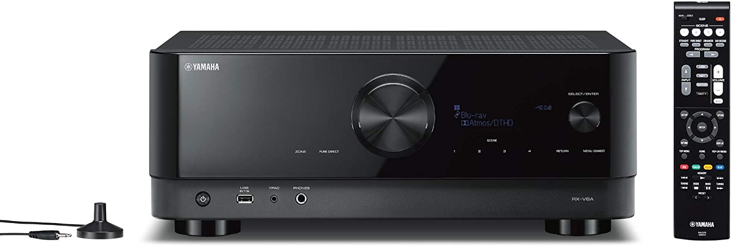 【中古】 ヤマハ AVレシーバー RXV585 (B) 7.1ch Dolby Atmos DTS X Bluetooth Wi-Fi ネットワークオーディオ ハイレゾ対応 ブラック