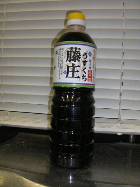 （有）藤庄　丸大豆醤油うすくち　PET　1L【10P11Apr15】【RCP】