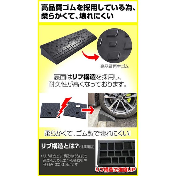 ONE STEP 段差スロープ 4個セット 5...の紹介画像2