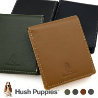 Hush Puppies 財布 メンズ 二つ折り ブランド ハッシュパピー HP0606 薄い スリム 持ち運び シンプル コンパクト おしゃれ 本革 ギフト プレゼント 誕生日プレゼント 卒業祝い プレゼント バレンタイン チョコ以外