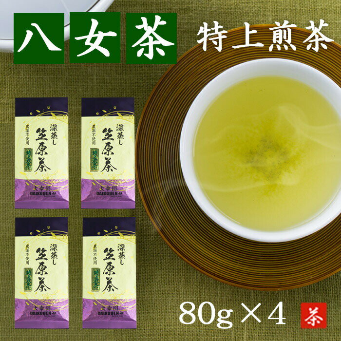 【特上煎茶】八女茶 完全無農薬 80g 
