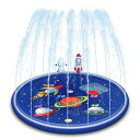 スプラッシュサークル 噴水マット 直径 170cm 噴水プール 浮き輪 浮き輪マット 子供 プール ビニールプール 水遊び …