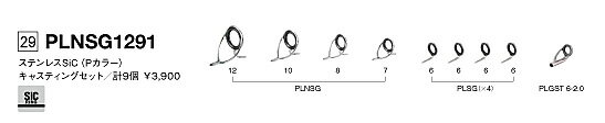 富士工業 ステンレスSiCガイドセット PLNSG1291キャスティングバスセット