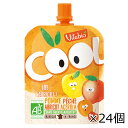 【タイムセール 8/17迄】ヴィタビオクールフルーツアップル・ピーチ・アプリコット90g×24個セット Vitabio 有機フルーツスムージー ミトク[宅急便・...