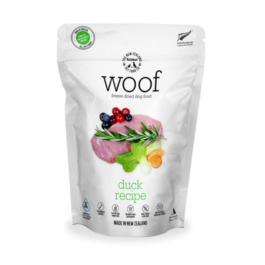 The NZ Narural Pet Food Co. WOOF ダック 280g（ドッグフード）