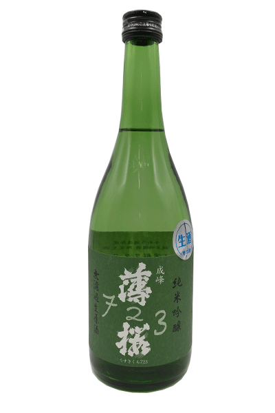 薄桜 純米吟醸 無濾過生原酒720ml　<増本藤兵衛酒造場>