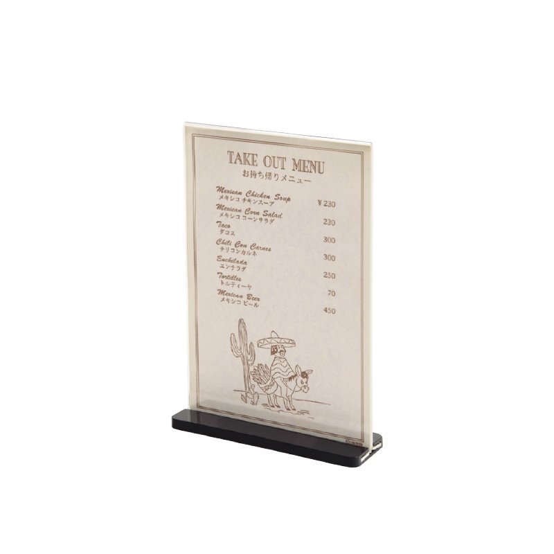 スタンドメニュー　シンビ (SHIMBI) 【ESS-5・B】ハガキサイズ　 メニュースタンド　卓上メニュー　カフェ　レストラン　ファミレス店舗用品　業務用