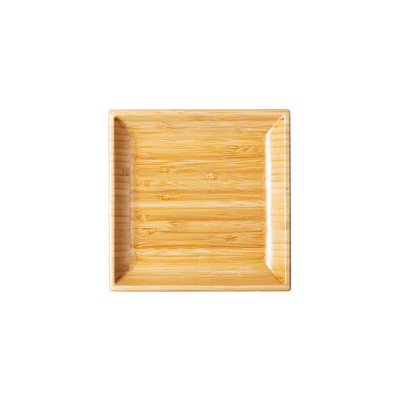 ECL-45-1 木製食器 スクエアプレート 15.5cm ETHICLE 食洗機 お皿 エシクル エコ竹製食器
