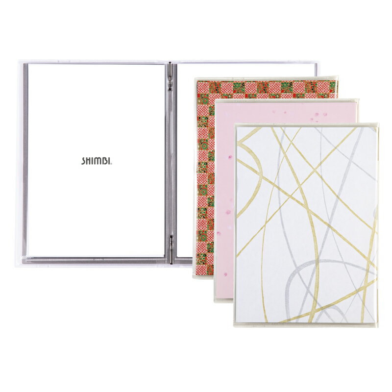 和-701（A4 4ページ仕様 最大16ページ 表カバー付き )和風メニューブック メニューブック a4 【 A4 和風 メニューカバー 品書き おしゃれ 飲食店 ファイルブック 業務用 抗菌 表カバー メニュー シンビ メニュー表 名入れ 】