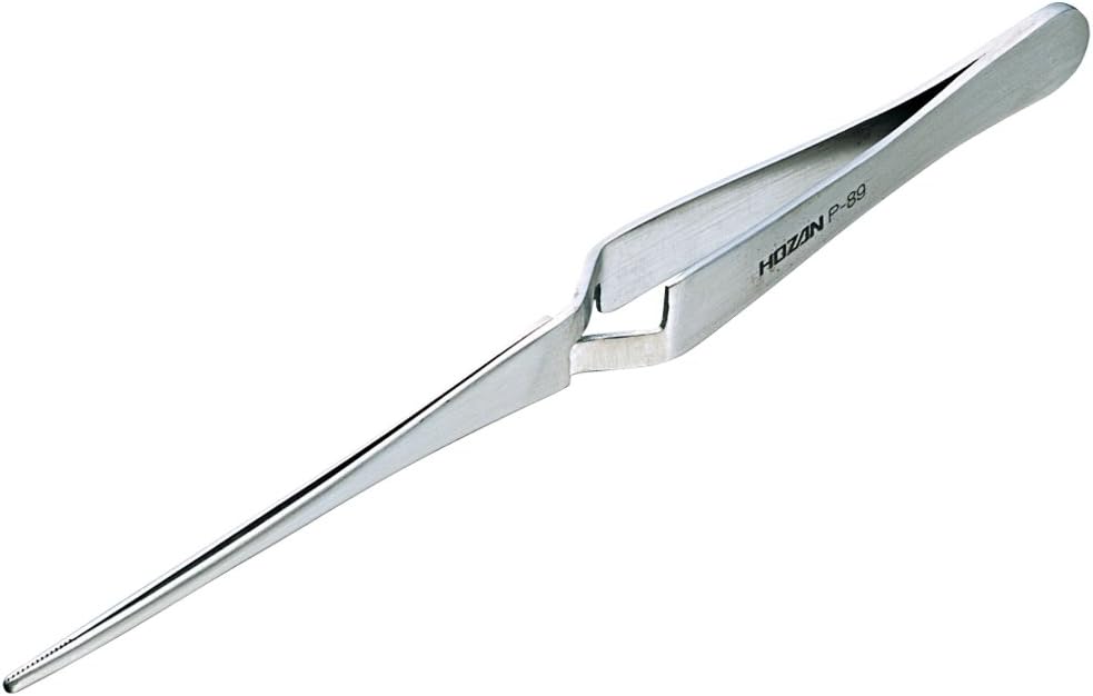 ホーザン(HOZAN) 逆作用ピンセット 全長165mm 最大開き幅約20mm 先端幅2mm 汎用型 直型 P-89