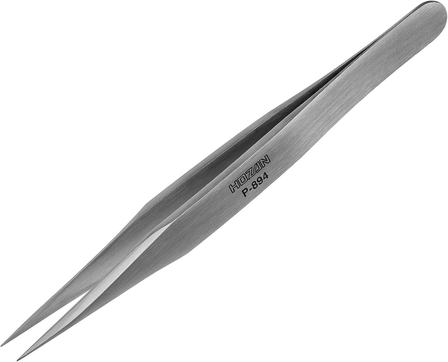 ホーザン(HOZAN) ピンセット(強力型) ツイーザー 厚肉、高耐久仕様 材質ステンレス 全長125mm 先端幅0.25mm P-894