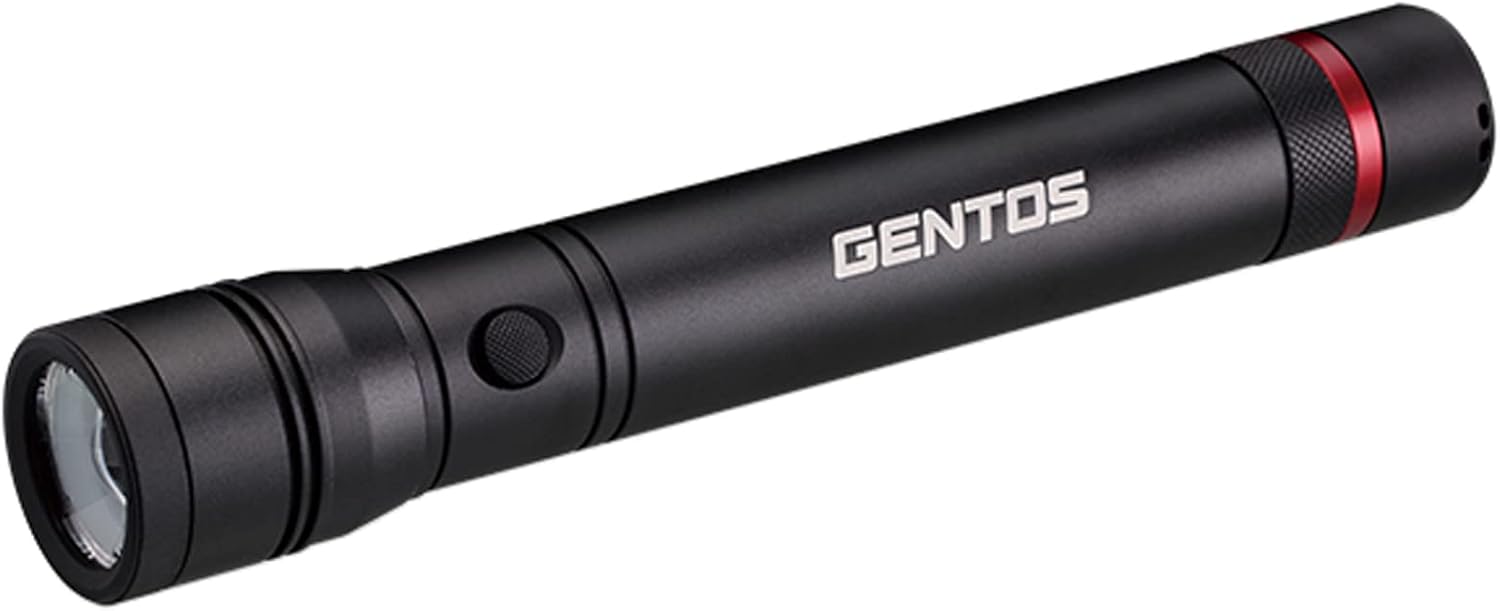 Rakuten - GENTOS(ジェントス) 懐中電灯 LEDライト 乾電池式 (単2形電池×3本 (別売り)) 強力 1000ルーメン レクシード RX-323D ハンディライト フラッシュライト