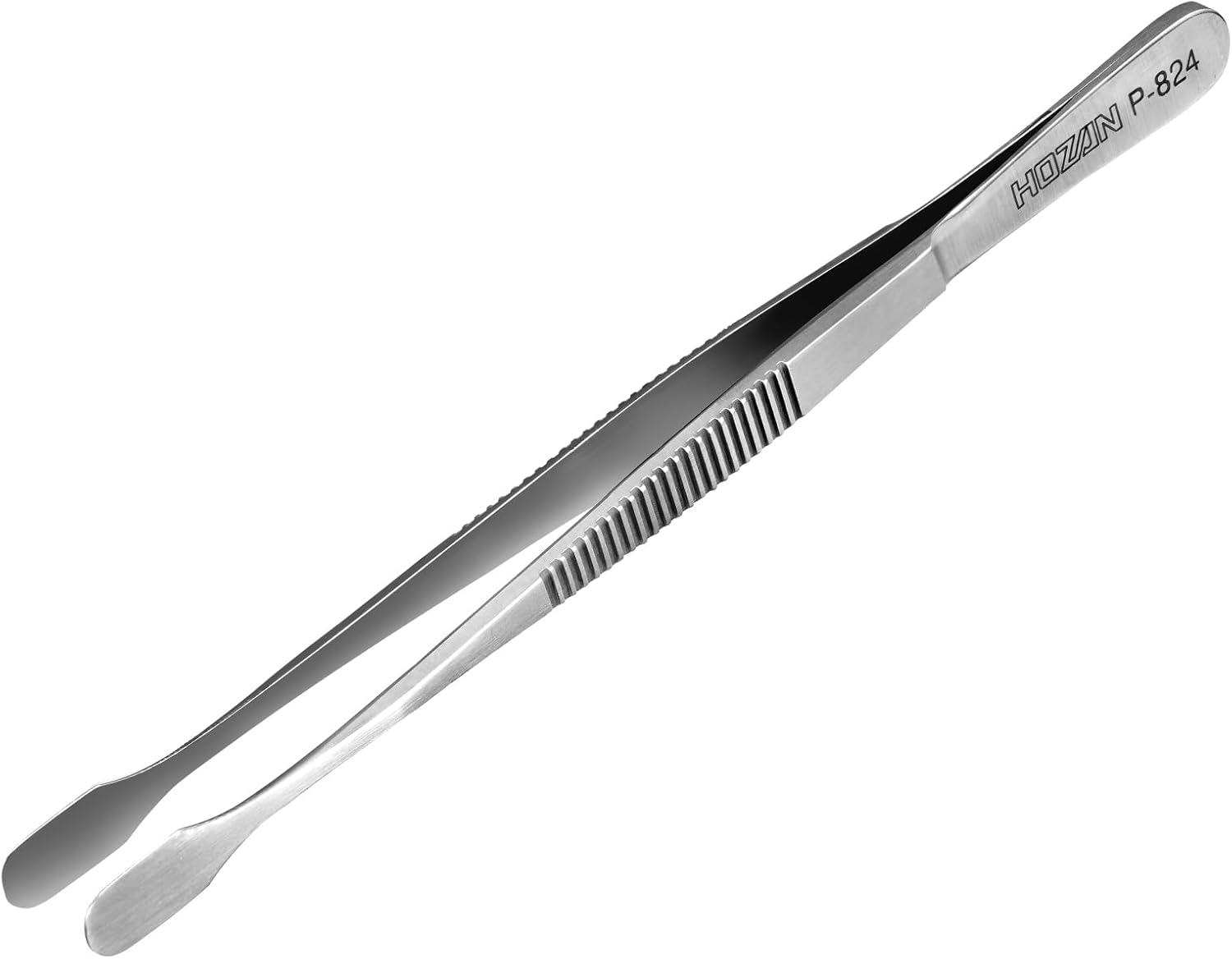 ホーザン(HOZAN) ピンセット 全長125mm 開き幅8mm ヘラ型 切手用ピンセット P-824