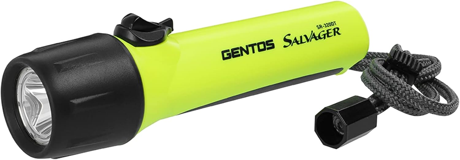 GENTOS(ジェントス) LED 懐中電灯 【明るさ300ルーメン/実用点灯8時間/耐塵/25m防水】 単3形電池4本使..