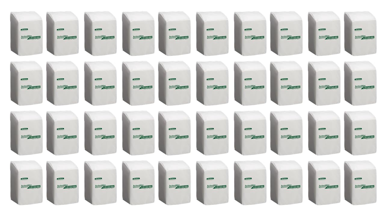 【ケース販売】 クレシア テクノワイプ LR150-SS クリーンエリア向け 150枚/パック ×40パック入 自己発塵が少なく クリーンな環境下での拭き取りに適した製品 63441