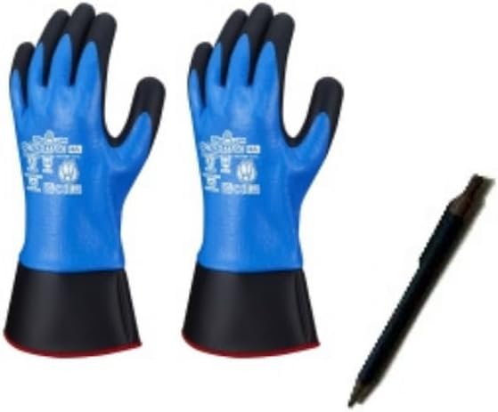 Other - [SHIMEC　PFP] S-TEX 377SC 耐切創手袋 2双 ハガネコイル繊維採用 切れにくい 高耐切創 保護グローブ ニトリルコーティング 作業用 ボールペンおまけ付き (Lサイズ)