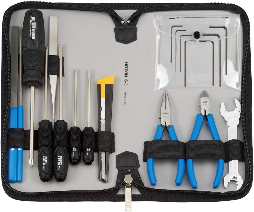 Rakuten - ホーザン(HOZAN) 工具セット セット内容21点 車載工具に最適 精密作業用のコンパクトセット S-3