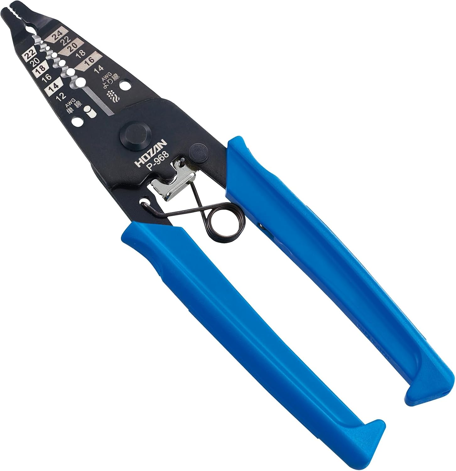 乐天商城 - ホーザン(HOZAN) ワイヤーストリッパー 中太線用 全長163mm 重量80g こだわりのストッパー付 P-968