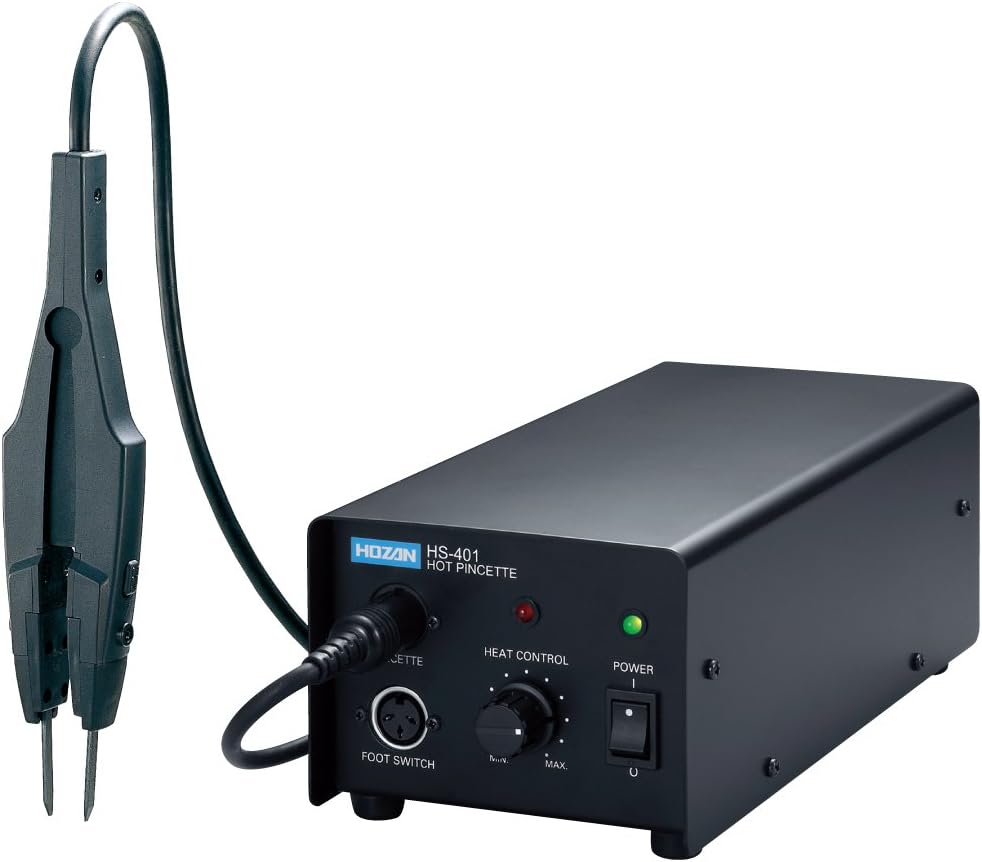ホーザン(HOZAN) ホットピンセット ヒーター兼用セラミックビットでハンダが付着しない 鉛フリーハンダ対応 HS-401