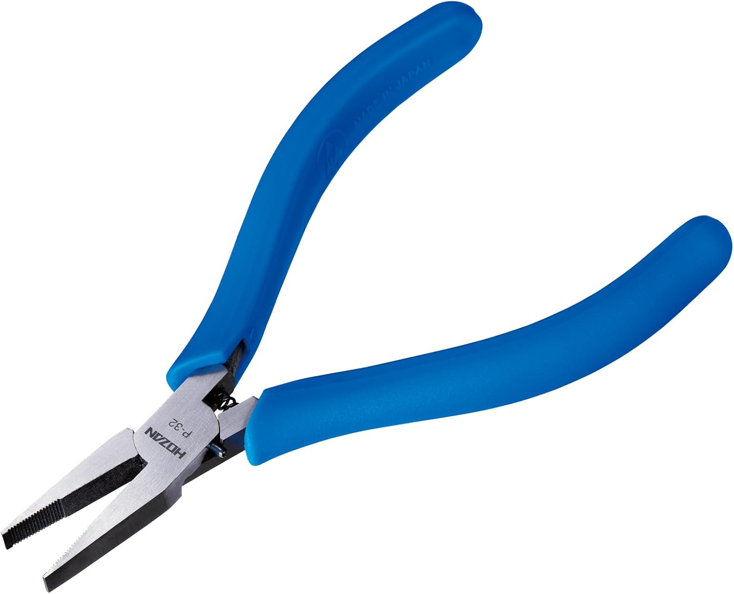 ホーザン(HOZAN) ミニチュアリードペンチ すべり止めのローレット付 幅広・薄口タイプ 全長116.5mm P-32