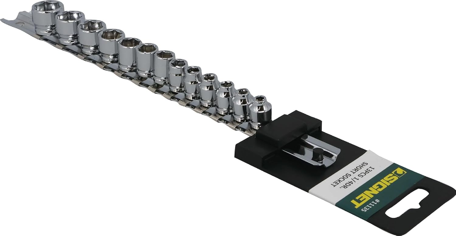 SIGNET(シグネット) 11135 1/4DR 13PC ショートソケットセット(6角) 11135