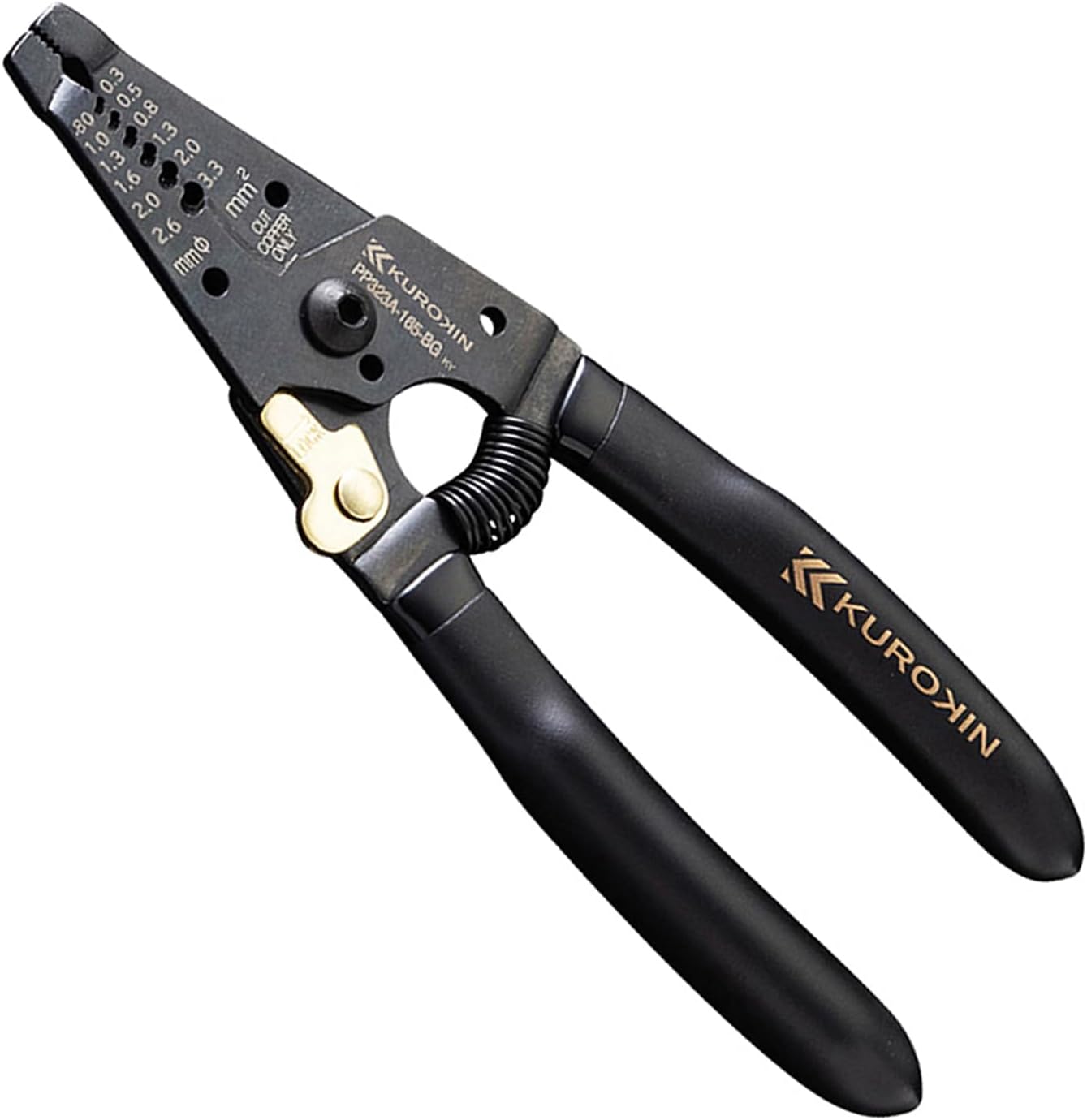 Rakuten - フジ矢(Fujiya) ワイヤーストリッパA型 165mm 黒金・バネ付 PP323A-165-BG