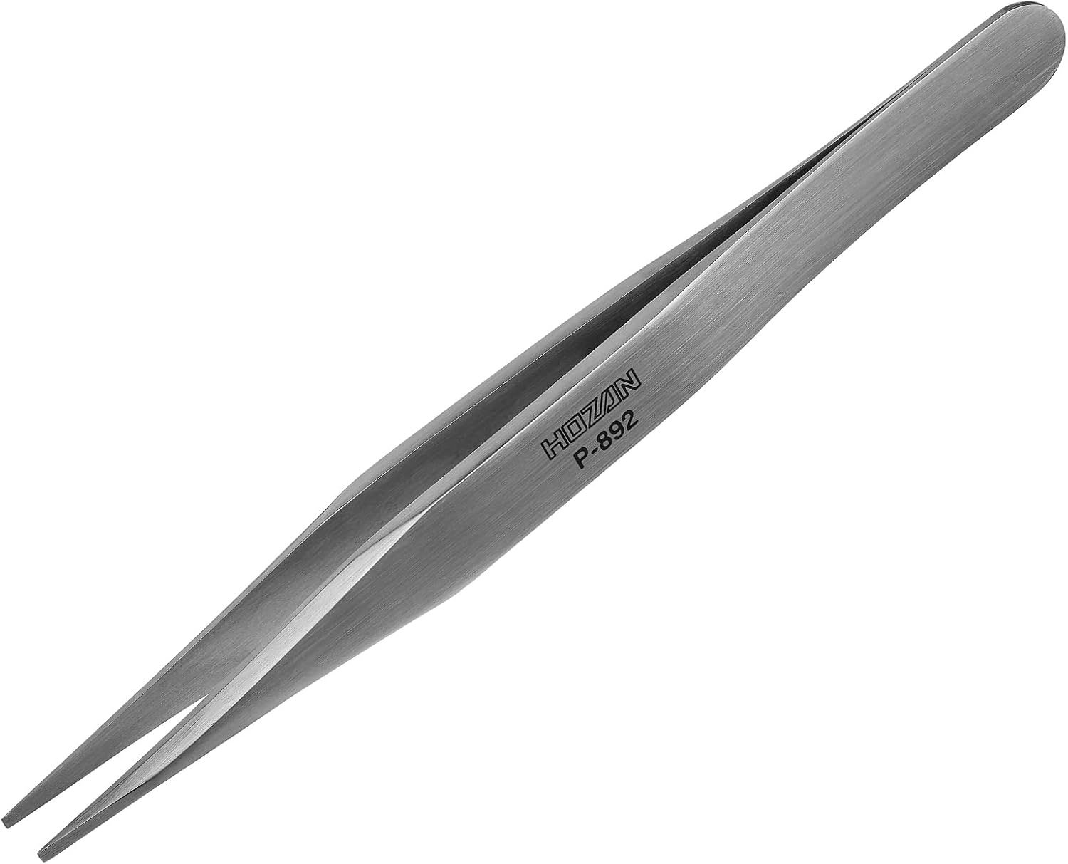 ホーザン(HOZAN) ピンセット(強力型) ツイーザー 厚肉、高耐久仕様 材質ステンレス 全長125mm 先端幅1.2mm P-892
