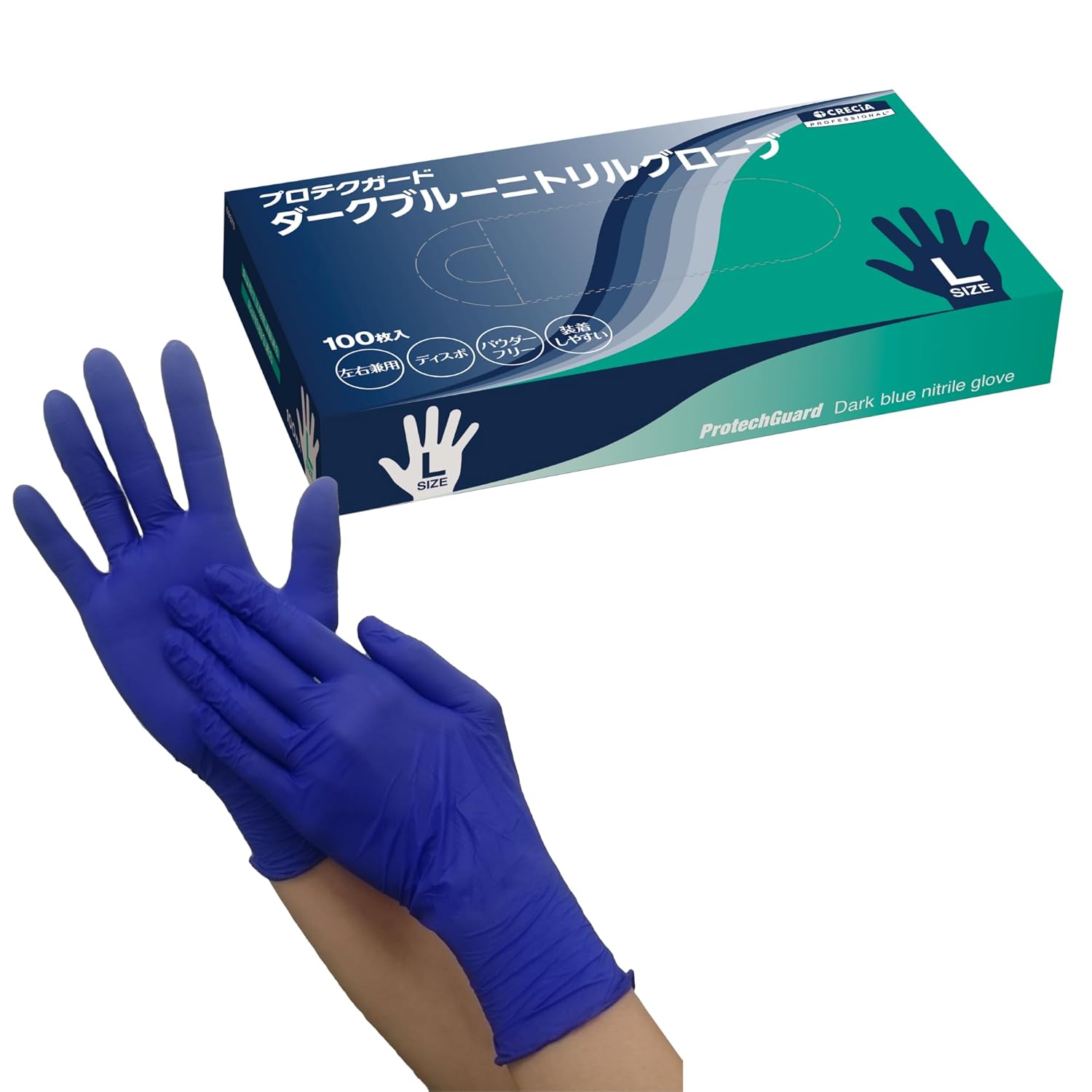 �ڥ���������� ���쥷�� �ץ��ƥ������� �������֥롼 �˥ȥ�륰������(�ѥ������ե꡼ ���� ���ʲù�����)L������ 100��/�ܥå��� ��10�ܥå����� 69370