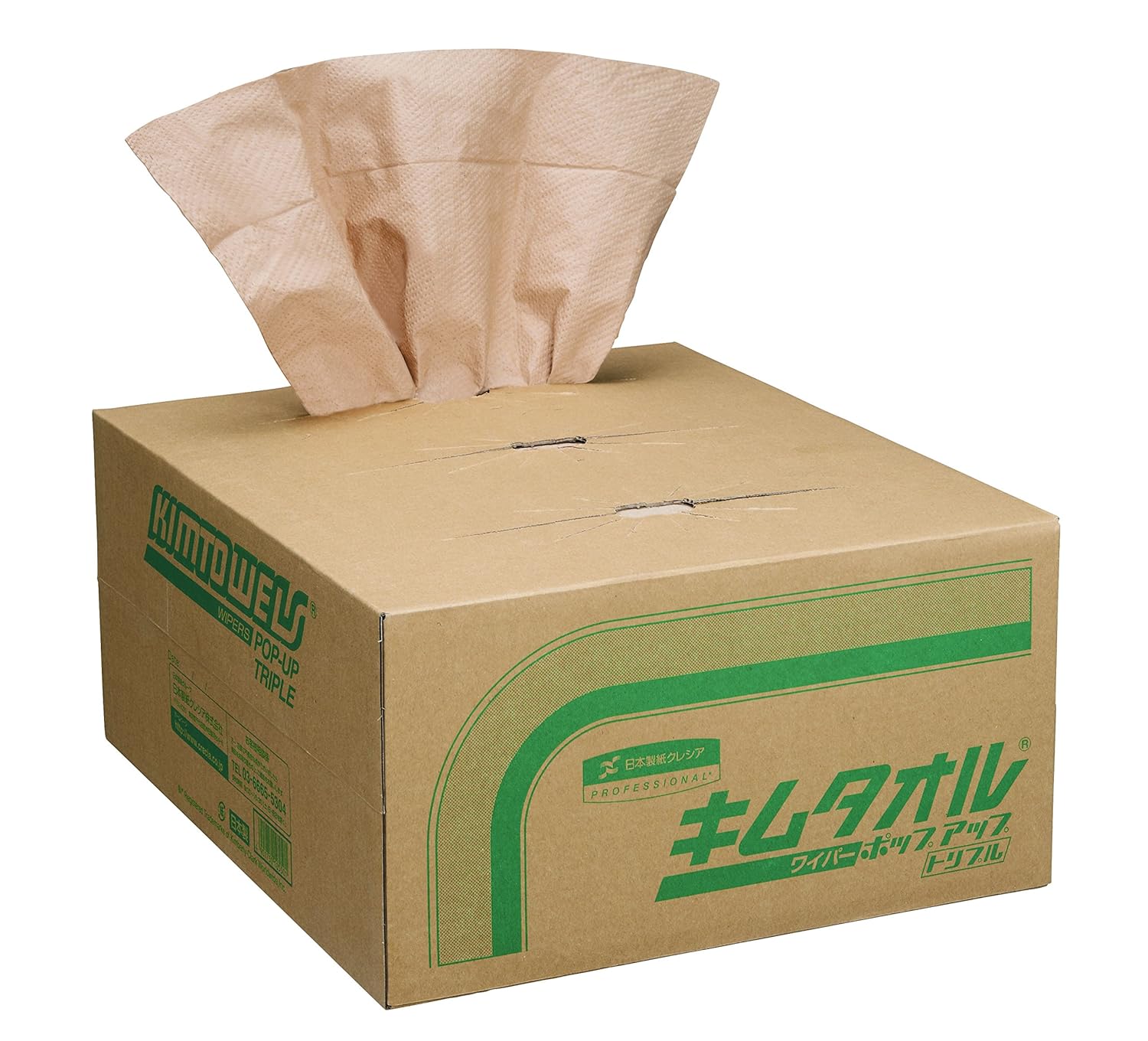 【ケース販売】 クレシア キムタオル ポップアップ トリプル 300枚/ボックス ×2ボックス入 ボックスタ..