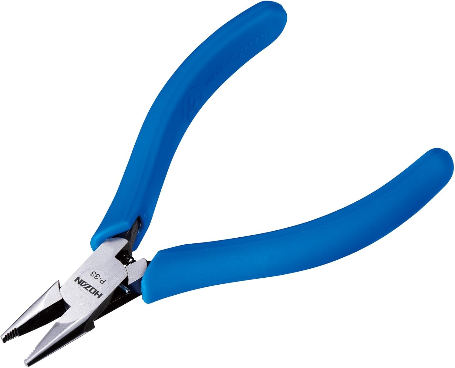 ホーザン(HOZAN) ミニチュア強力ペンチ すべり止めローレット付ショートタイプ 全長113.5mm P-33