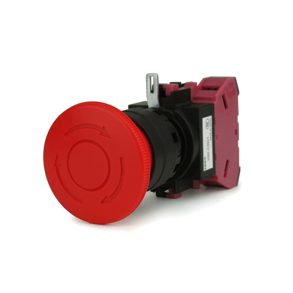 IDEC(アイデック) 非常停止用押ボタンスイッチ HWシリーズ φ40大形 1b φ22 ボタン色赤 HW1B-V401R