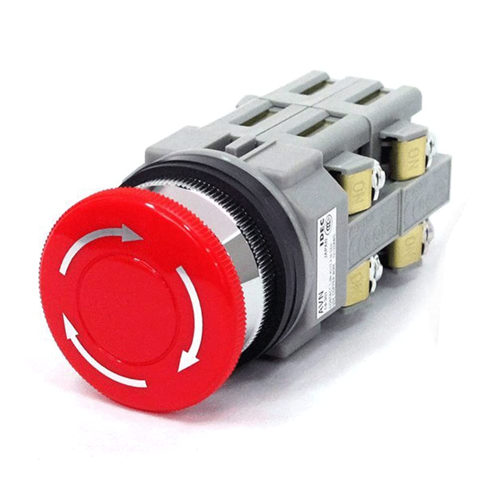 IDEC(アイデック) 押ボタンスイッチ TWNシリーズ φ30 大形プッシュロックターンリセット形 AVN322NR