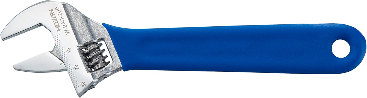 Rakuten - ホーザン(HOZAN)モンキーレンチ 口開き0〜30mm 最軽量クラス 目盛り付き グリップ付き 連続作業にも便利 日本製 W-240-200 呼び寸法200