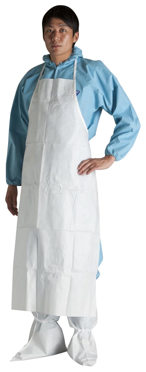 【ケース販売】 クレシア クリーンガード CX エプロン 5枚/パック ×5パック入 通気性があり 粉体バリア性能の高いSMS製法 68110