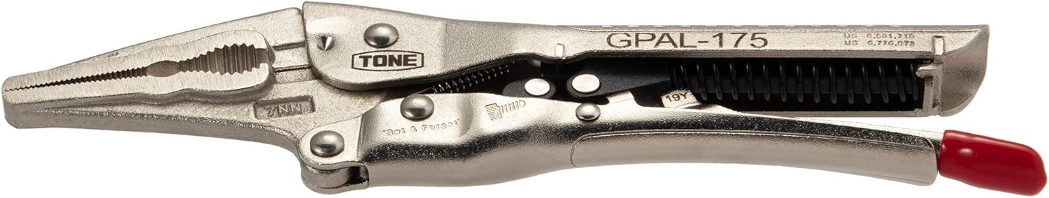 Rakuten - トネ(TONE) オートグリッププライヤ(ロングノーズタイプ) GPAL-175 全長195mm