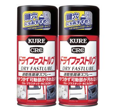 商品情報特長速乾性なのでベタつかず、ホコリが付かないため可動部を汚しません。金属はもちろんゴム、プラスチック、木、紙にも安心して使用できます。鍵穴にも使用できます。スプレーするだけで優れた潤滑効果が得られます。用途自動車、農機具、電動工具、鍵穴（電子錠タイプ除く）の可動部の潤滑。ホコリが気になる可動部や頻繁に給油ができない箇所の潤滑。商品スペック仕様・規格 容器：スプレードライタイプ色：乳白容量(ml)：300使用温度範囲(℃)：-50～260材質 主成分:フッ素樹脂（PTFE）、石油系溶剤質量・質量単位 280g