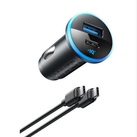Anker　カーチャージャー　323　Car Charger(52．5W)　with　USB－C&USB-C－C　ケーブル　B2735011