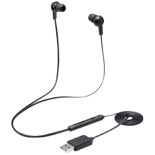 エレコム ミュートスイッチ付イヤホン HS-EP17UBK エレコム ミュートスイッチ付イヤホン HS-EP17UBK
