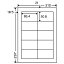 東洋印刷 ナナワードラベル　LDW10MB　A4／10面　500枚