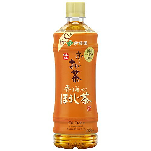 国産一番摘み茶葉100％使用。極上の香ばしい香りのほうじ茶飲料。●内容量[mL]：600●入数：24本