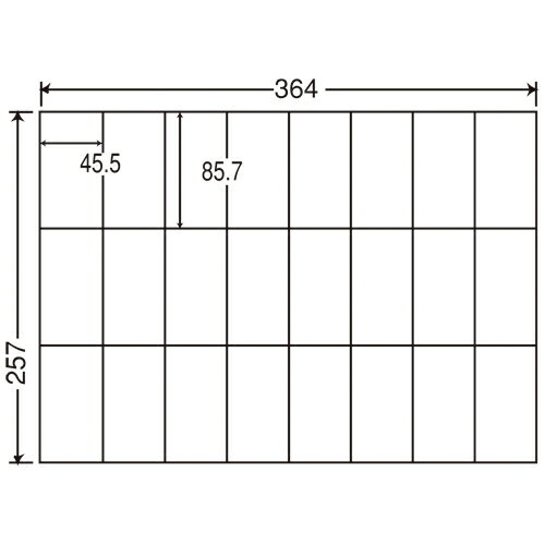 東洋印刷 ナナ　コピー用ラベル　E24U　B4／24面500枚