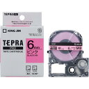 キングジム テプラPROテープ SC6P 桃に黒文字 6mm