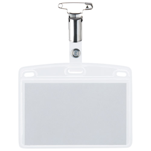 スマートバリュー タッグ名札　金属C名刺型横　10枚　B067J