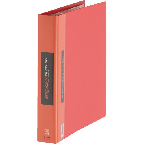 キングジム クリアーファイル20P　139-3　A4S　赤