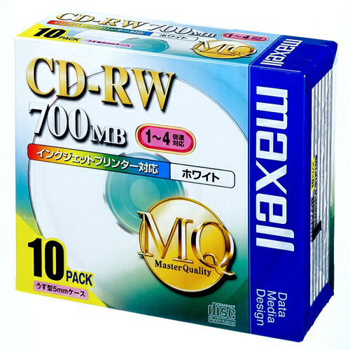 マクセル CD－RW　＜700MB＞　80PW．S1P10S　10枚