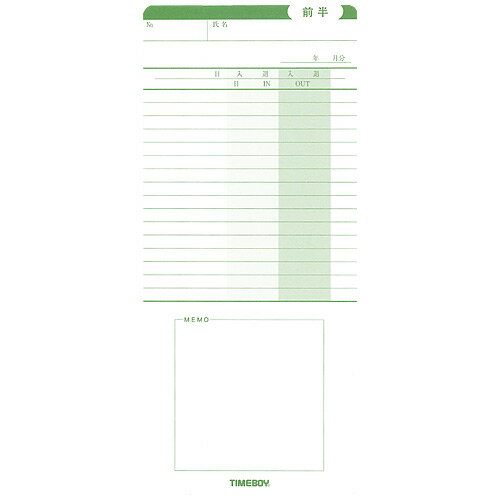 ニッポー タイムレコーダー　タイムボーイ　Nカード